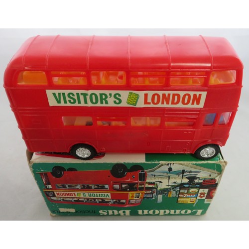 201 - A NFIC vintage London bus in box and collection of diecast cars