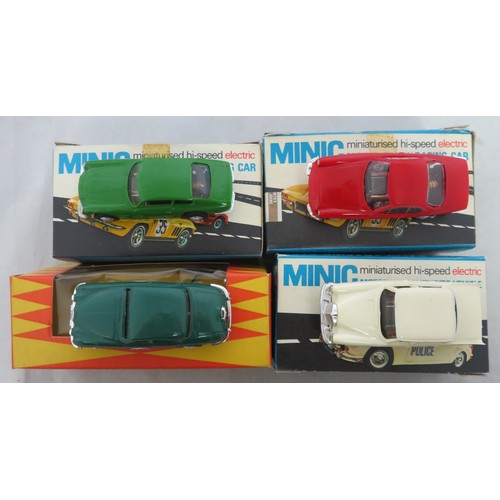 115 - Triang. Minic Motorways collection of cars, generally excellent with unapplied decals (decal sheet i... 