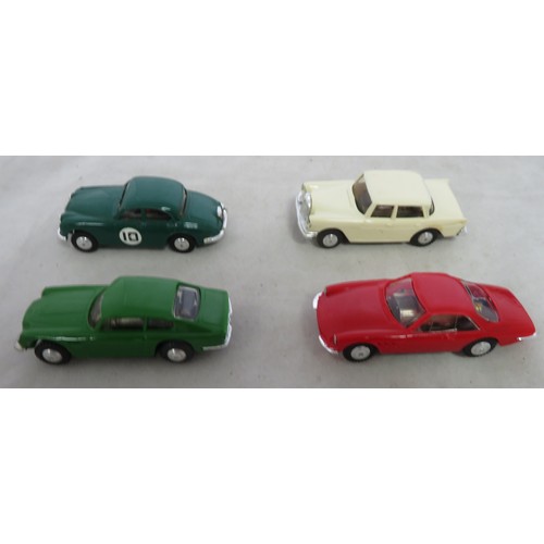 115 - Triang. Minic Motorways collection of cars, generally excellent with unapplied decals (decal sheet i... 