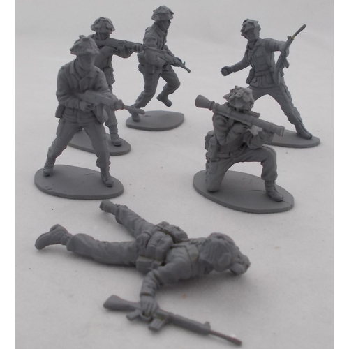 256 - 1/32nd scale mainly Airfix figures, painted to a good or better standard by adult collector, with WW... 