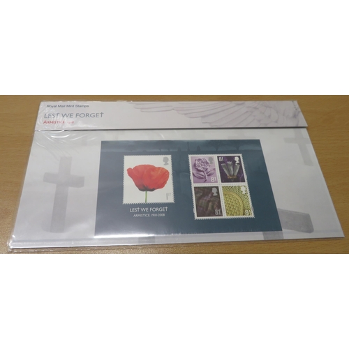 32 - 2000-2014 unmounted mint commemorative miniature sheet presentation packs, valid for postage. Face v... 