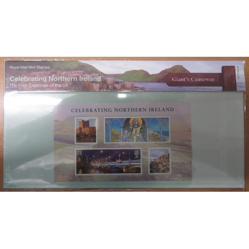 32 - 2000-2014 unmounted mint commemorative miniature sheet presentation packs, valid for postage. Face v... 