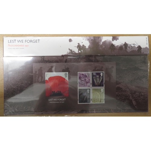 32 - 2000-2014 unmounted mint commemorative miniature sheet presentation packs, valid for postage. Face v... 