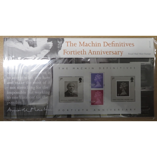 32 - 2000-2014 unmounted mint commemorative miniature sheet presentation packs, valid for postage. Face v... 