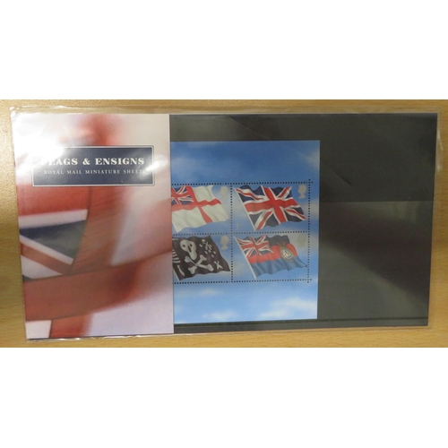 32 - 2000-2014 unmounted mint commemorative miniature sheet presentation packs, valid for postage. Face v... 