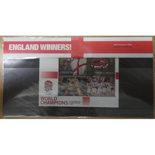 32 - 2000-2014 unmounted mint commemorative miniature sheet presentation packs, valid for postage. Face v... 