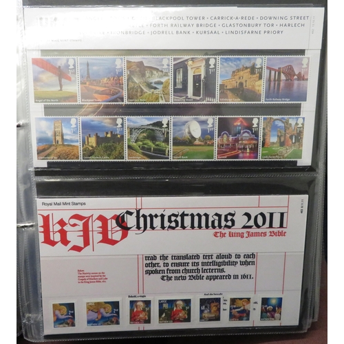 27 - 2011-2015 unmounted mint commemorative presentation pack collection in Royal Mail binder, valid for ... 