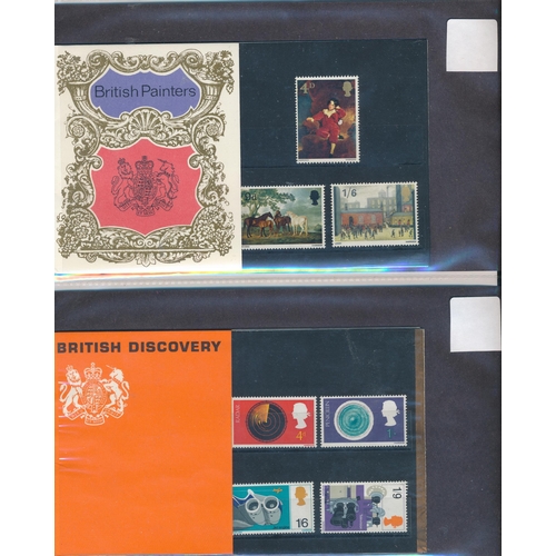 10 - Selection of pre-decimal presentation packs including Shakespeare, Post Office Tower, 1966 World Cup... 