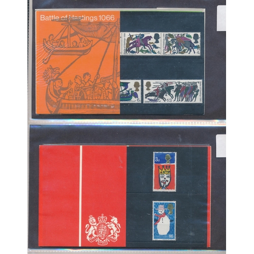 10 - Selection of pre-decimal presentation packs including Shakespeare, Post Office Tower, 1966 World Cup... 