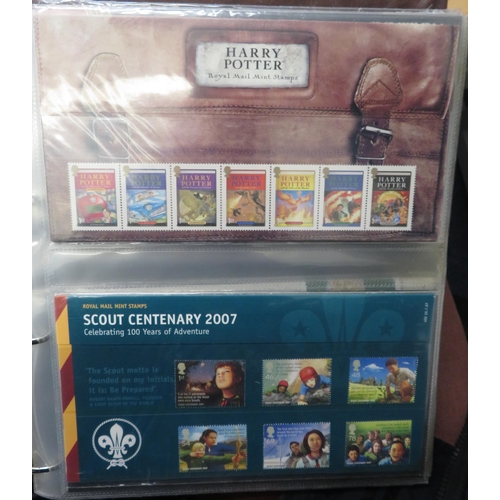 28 - 2007-2010 unmounted mint commemorative presentation pack collection in Royal Mail binder, valid for ... 