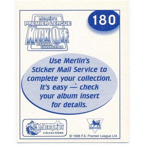 105 - West Ham – three ‘Merlins Premier League Kick Off Sticker Collection’ West Ham stickers with rare Fr... 