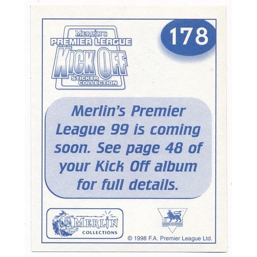 105 - West Ham – three ‘Merlins Premier League Kick Off Sticker Collection’ West Ham stickers with rare Fr... 