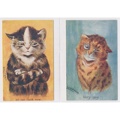 46 - Louis Wain – Faulkner’s postcards with “I Won’t”, “Down with mice I say!”, “I’ll draw your portrait”... 