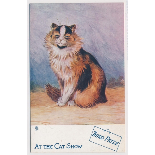 48 - Louis Wain – Tuck’s Post Card “At the Cat Show” Prize series postcards with “Consolation Prize”, “Se... 