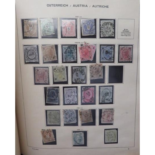 11 - Austria – Early to middle collection in Schaubek album including 1860 set to 15k U, 1922 Musicians s... 