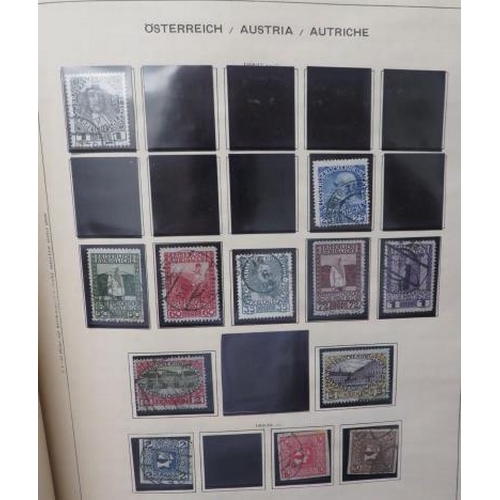 11 - Austria – Early to middle collection in Schaubek album including 1860 set to 15k U, 1922 Musicians s... 