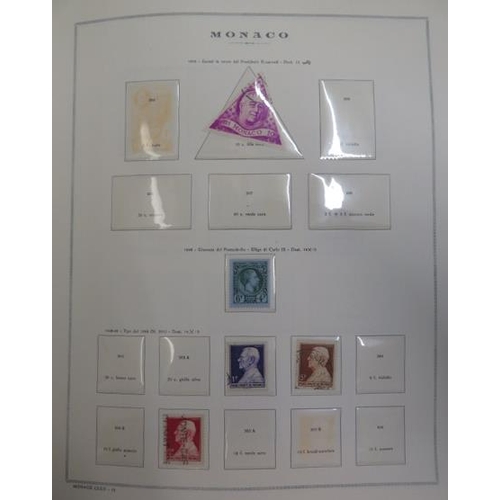 20 - Monaco – Early to late 1970’s collection on printed Marini pages in binder including M, U & UM issue... 