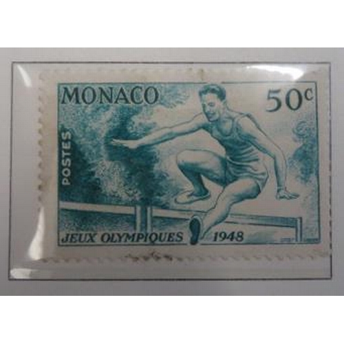 20 - Monaco – Early to late 1970’s collection on printed Marini pages in binder including M, U & UM issue... 