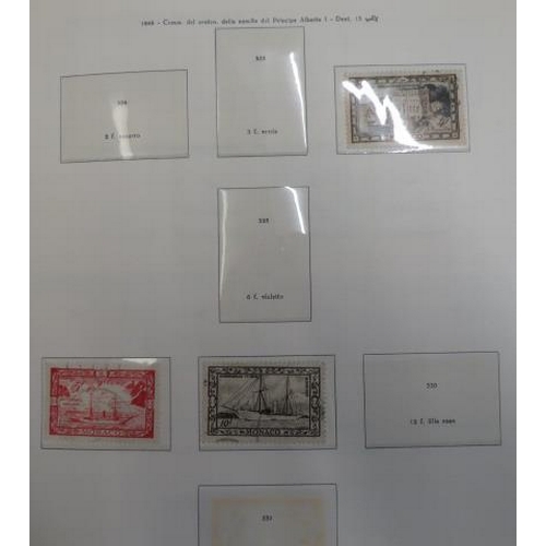 20 - Monaco – Early to late 1970’s collection on printed Marini pages in binder including M, U & UM issue... 