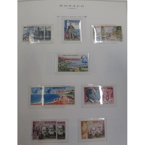 20 - Monaco – Early to late 1970’s collection on printed Marini pages in binder including M, U & UM issue... 