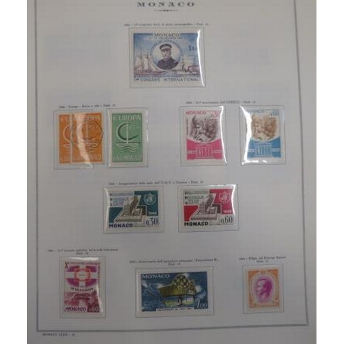 20 - Monaco – Early to late 1970’s collection on printed Marini pages in binder including M, U & UM issue... 