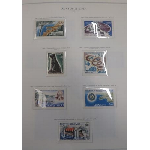 20 - Monaco – Early to late 1970’s collection on printed Marini pages in binder including M, U & UM issue... 