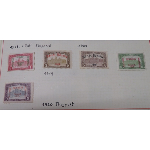 8 - European – Hungary and Switzerland stamps, Hungary with mostly early issues in Biella album includin... 