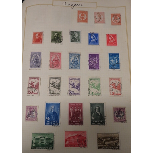 8 - European – Hungary and Switzerland stamps, Hungary with mostly early issues in Biella album includin... 