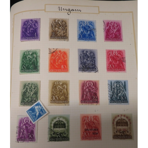 8 - European – Hungary and Switzerland stamps, Hungary with mostly early issues in Biella album includin... 