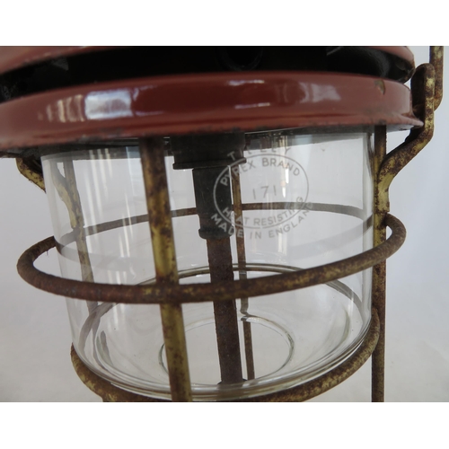 227 - A vintage brass Tilley lamp