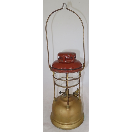 227 - A vintage brass Tilley lamp