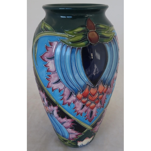 274 - A Moorcroft pottery vase in the Saadian pattern, designed by Shirley Hayes, marked LK and dated 2001... 