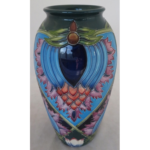 274 - A Moorcroft pottery vase in the Saadian pattern, designed by Shirley Hayes, marked LK and dated 2001... 