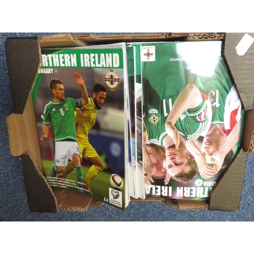 126 - Northern Ireland – 2015-2020 collection of modern home and away Northern Ireland programmes from var... 