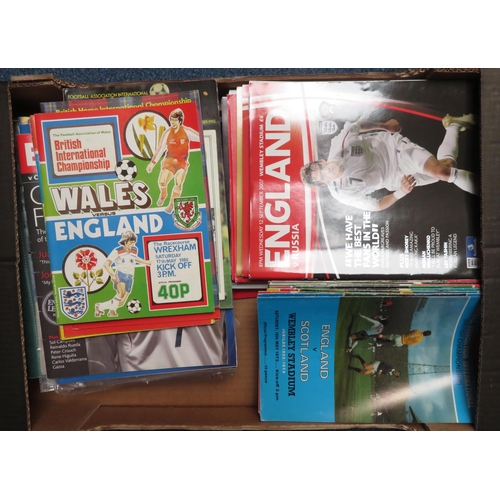 110 - England – 1967-2020 extensive collection of England programmes in three large tubs, Friendlies, Worl... 