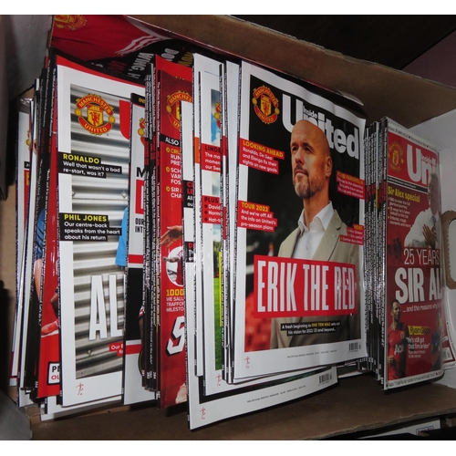 138 - Manchester United – 2013-2022 extensive collection of “Inside United” football magazines, 20+ issues... 