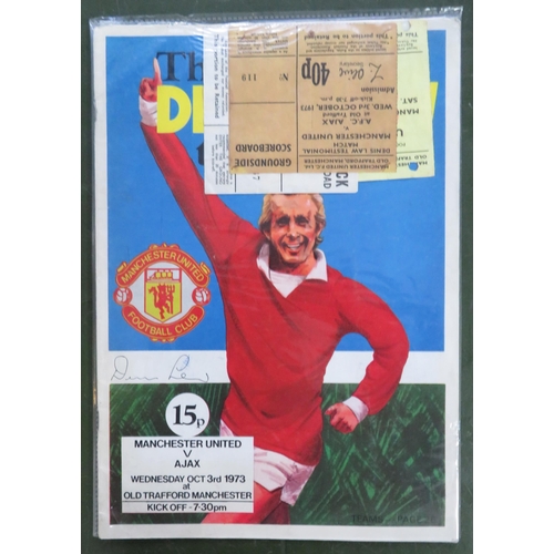 141 - Manchester United – Three early 1970’s Manchester United tickets: Pair of Manchester United vs A.F.C... 