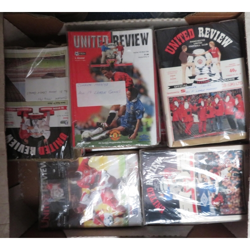 112 - Manchester United – extensive collection of organised 1970’s, 1980’s, 1990’s & 2000’s to 2007 United... 