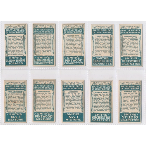 83 - Smith 1913 Battlefields of Great Britain (mixed backs) set, generally in very good condition with so... 