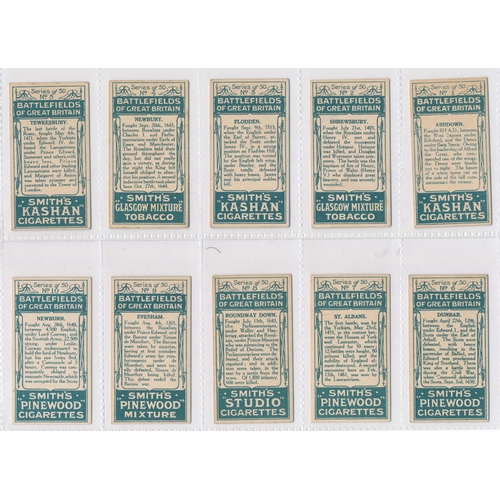 83 - Smith 1913 Battlefields of Great Britain (mixed backs) set, generally in very good condition with so... 