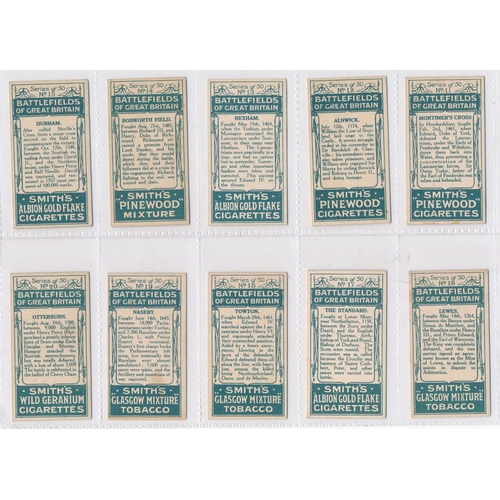 83 - Smith 1913 Battlefields of Great Britain (mixed backs) set, generally in very good condition with so... 