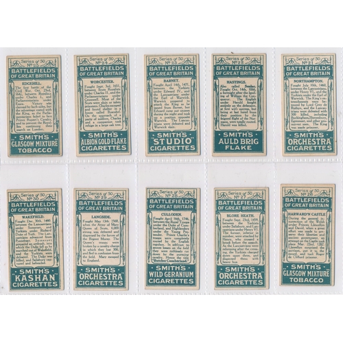 83 - Smith 1913 Battlefields of Great Britain (mixed backs) set, generally in very good condition with so... 