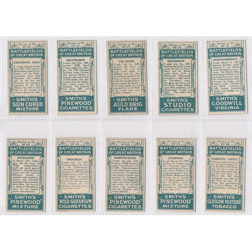 83 - Smith 1913 Battlefields of Great Britain (mixed backs) set, generally in very good condition with so... 