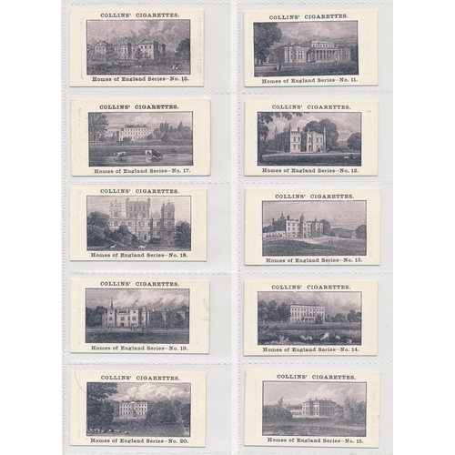 68 - Collins 1924 Homes of England (mauve front) set of 25, in very good condition apart from the odd min... 