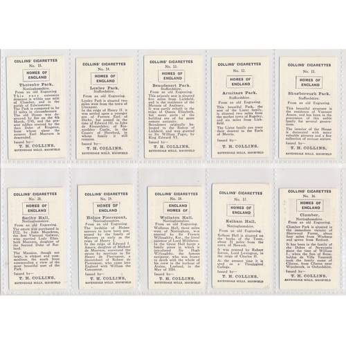 68 - Collins 1924 Homes of England (mauve front) set of 25, in very good condition apart from the odd min... 