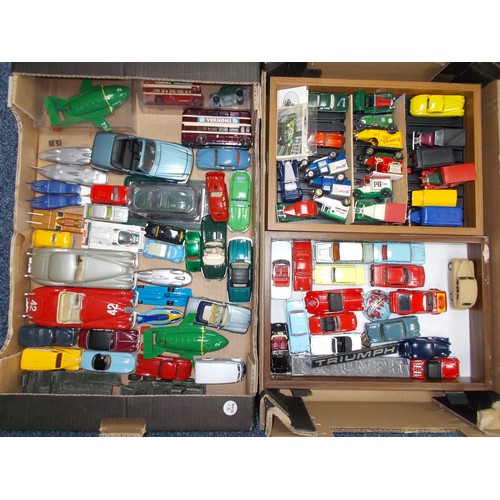 260 - 1950s onwards Unboxed diecast collection, range of Corgi including Corgi Rockets Jaguar XJ6 green fo... 