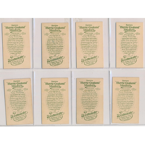 86 - Westminster overseas 1914 Merrie England Studies set of 40, in good to very good condition, apart fr... 