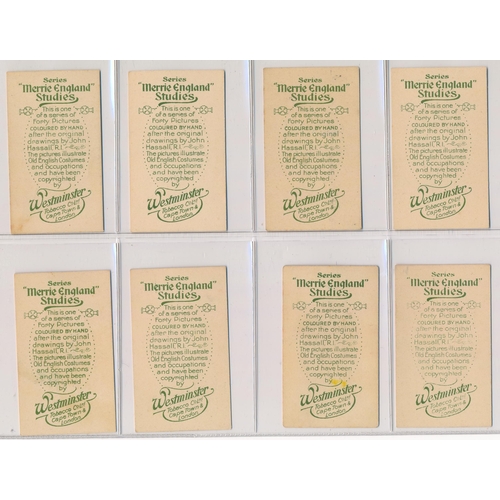 86 - Westminster overseas 1914 Merrie England Studies set of 40, in good to very good condition, apart fr... 