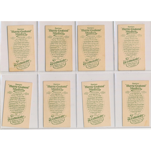 86 - Westminster overseas 1914 Merrie England Studies set of 40, in good to very good condition, apart fr... 