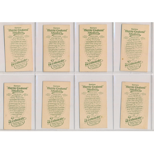 86 - Westminster overseas 1914 Merrie England Studies set of 40, in good to very good condition, apart fr... 